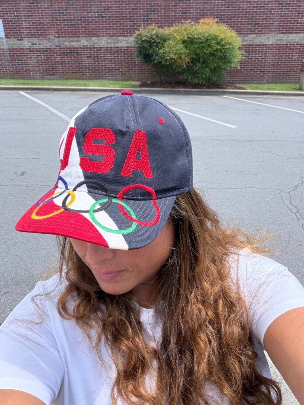 VTG 1996 Atlanta Olympics Team USA Starter Snapback Hat 90s Colorblock Cap